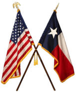 US TX flags